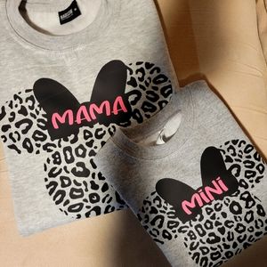 Mama and mini sweater, medium, toddler 3, grey, crew neck
